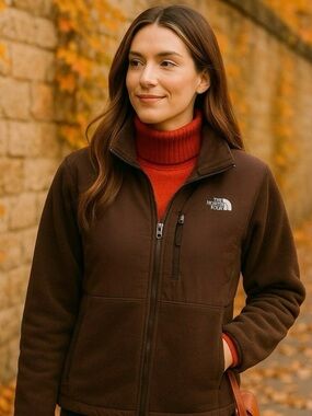 The North Face Women's Denali Fleece Jacket- Chocolate Brown